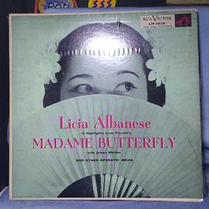 Madame Butterfly Soundtrack 1954 Vinyl record Red Label RCA Victor